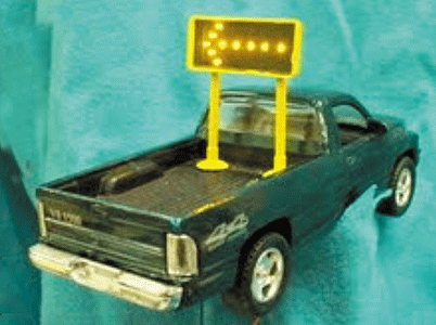 Lighted Portable Traffic Arrow Sign -- Pointing Left
