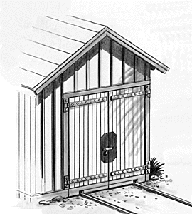 "Scrratch Stuff" -- Cast Metal Double Doors