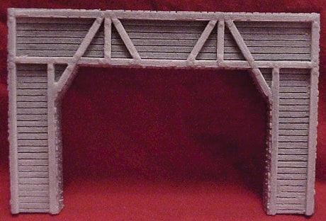 Tunnel Portal - Double Track -- Timber 4-3/4 x 7"  11.5 x 17cm