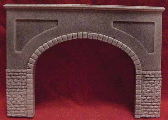 Tunnel Portal - Double Track -- Cut Stone - 4-3/4 x 7"  11.5 x 17.5cm