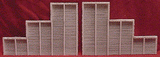 Tunnel Abutments pkg(2) -- Timber - 6-3/4 x 4-1/2"  17 x 11.5cm-1