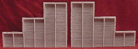 Tunnel Abutments pkg(2) -- Timber - 6-3/4 x 4-1/2"  17 x 11.5cm-1