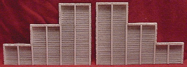 Tunnel Abutments pkg(2) -- Timber - 6-3/4 x 4-1/2"  17 x 11.5cm-1