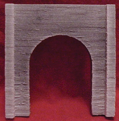Tunnel Portal - Single Track -- Concrete 4-3/4 x 4-3/4"  11.5 x 11.5cm-2