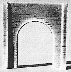 Tunnel Portal - Single Track -- Concrete 4-3/4 x 4-3/4"  11.5 x 11.5cm-1