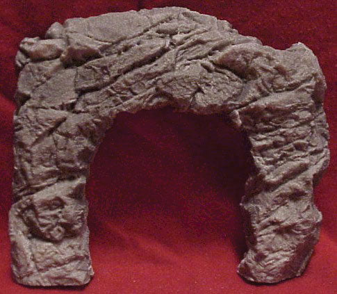 Tunnel Portal - Single Track -- Blasted Rock Tunnel Portal Rough Square