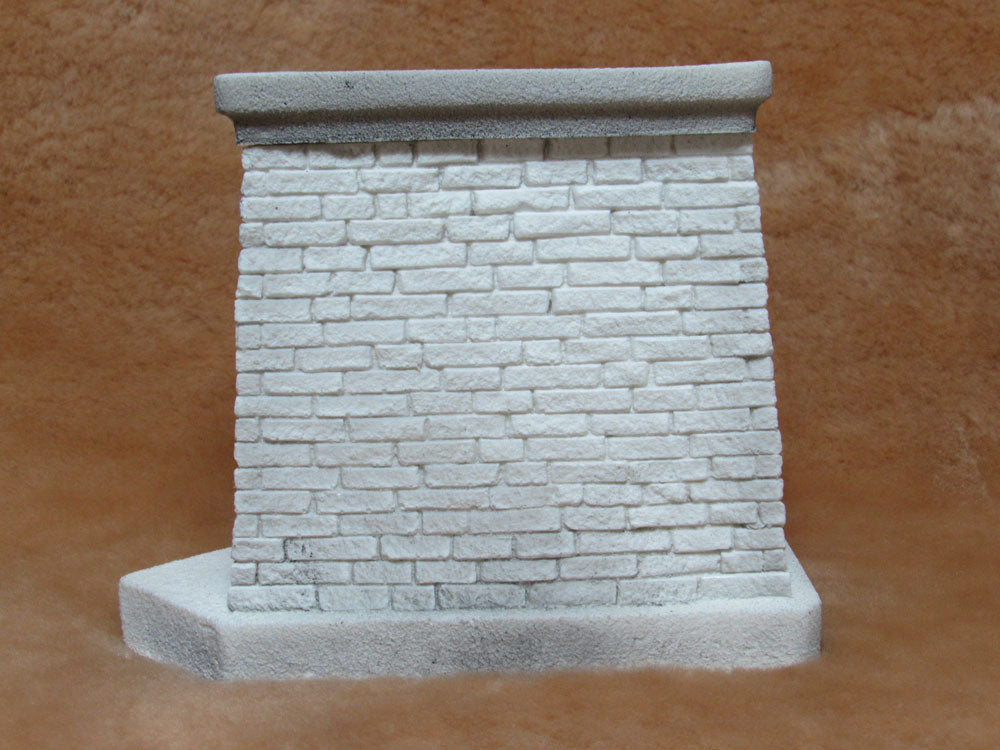 "Broken Face" Granite Block Series -- Rectangular Bridge Pier w/Cap (HO-34-1/2' S=25' O=20')-2