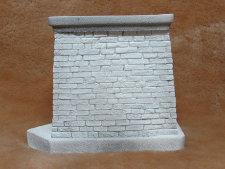 "Broken Face" Granite Block Series -- Rectangular Bridge Pier w/Cap (HO-34-1/2' S=25' O=20')-2
