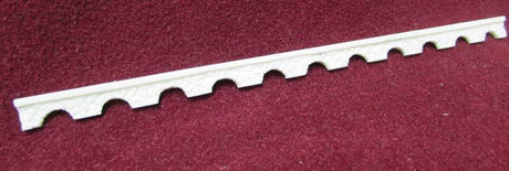 Columbia Highway Stone Railing -- 2 Sections, Each: 8-3/4 x 7/16 x 1/4"  22.2 x 1.1 x .6cm-1