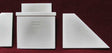 Smooth Concrete Bridge Abutment with Retaining Walls -- 3-1/4 x 3"  8.3 x 7.6cm (1903 Date)