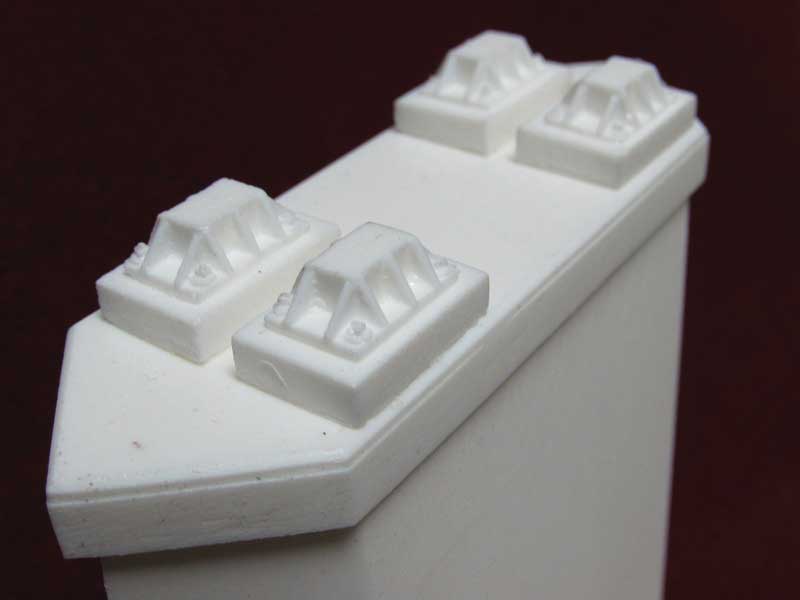 Bridge Shoes -- 3/4 x 3/8 x 1/2"  1.9 x 1 x 1.3cm pkg(4)