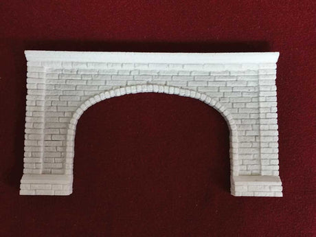Extra-Wide Cut Stone Double Tunnel Portal -- Overall: 8-3/4 x 4-7/8", Opening: 5-1/2 x 3-1/2"