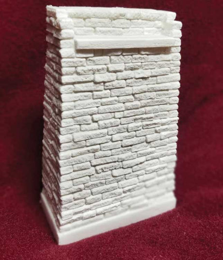 Broken Face Granite Deck Bridge Abutment -- For HO, On30 and S Scales, 3-1/16 x 1-1/2 x 4-7/8" 7.8 x 3.8 x 12.4cm-1