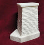 Deck Bridge Abutment - 4 x 2-3/8 x 4-7/8"  10.2 x 6 x 12.4cm -- Broken Face Granite (Includes 2-1/2"  6.4cm Wide Cap)