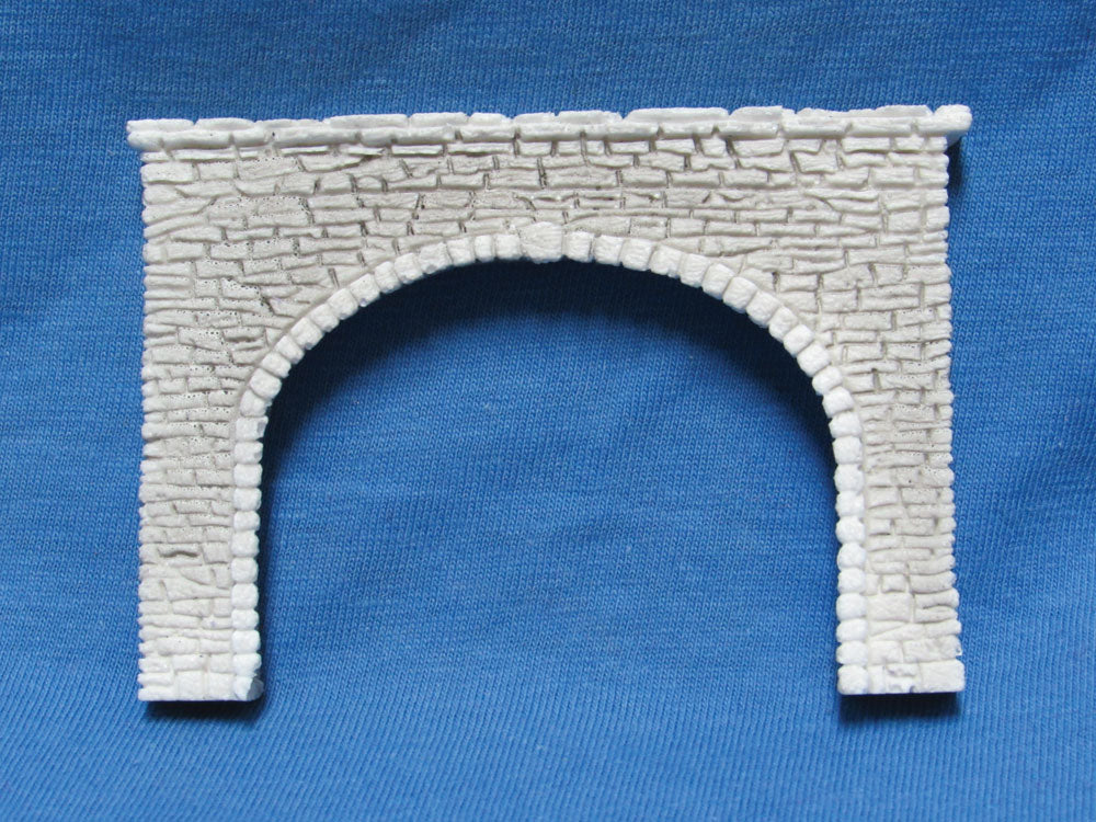 Double Track Tunnel Portal -- Random Stone - 2-3/4 x 3-3/4"  6.9 x 9.4cm-2