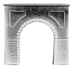 Single Track Tunnel Portal -- Cut Stone - 2-3/4 x 2-3/4"  6.9 x 6.9cm-1