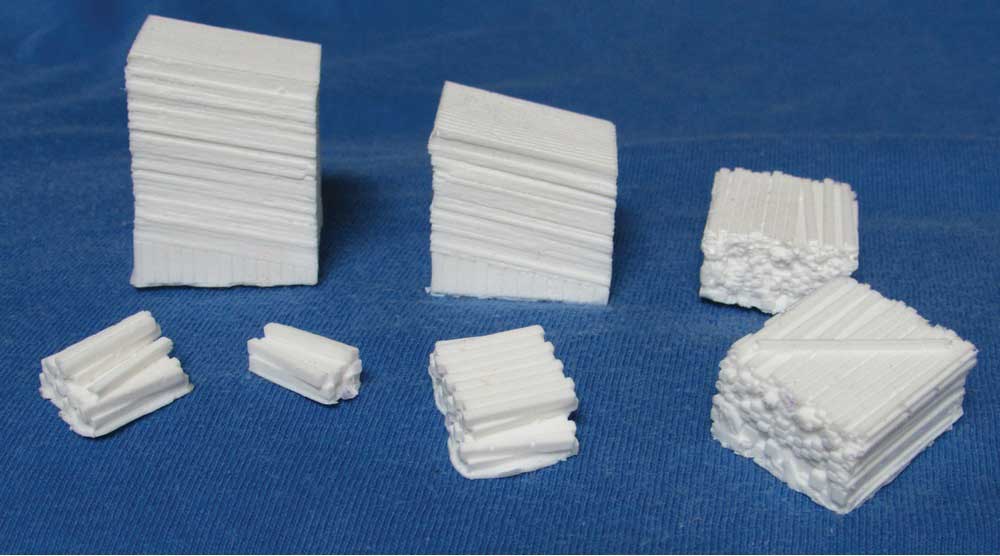 Assorted Lumber Stacks -- Unpainted, 7 Pieces