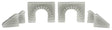 Concrete Culvert w/Wings -- 2-1/4 x 1-3/4"  6' Scale Arch, 1936 Date Plate pkg(2)