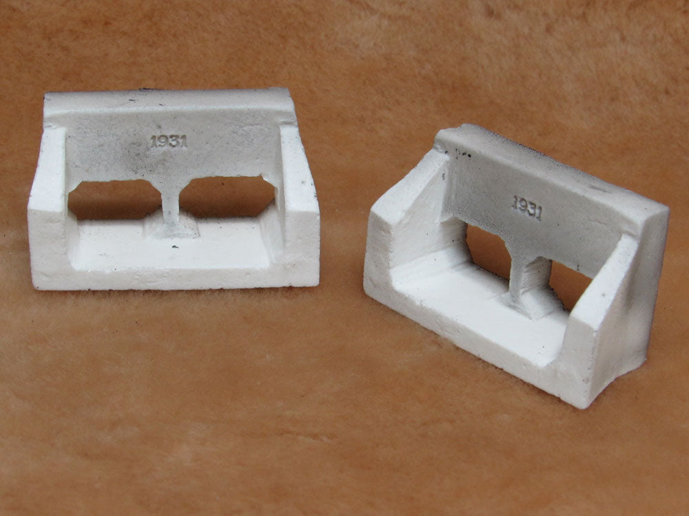 Concrete Culvert -- 2-5/16 x 1 x 1-3/8"  3 x 4' Scale Opening, 1931 Date Plate pkg(2)
