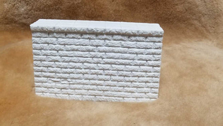Dressed-Stone Double-Track Bridge Pier -- Matches #483-653 8 x 2 x 4-3/4" Top measures: 7-1/2 x 1-1/2"