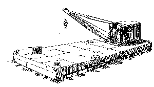 60' Barge with 25 Ton Crane