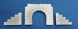 Cut Stone Tunnel Portal -- 2-3/8 x 1-3/4"  5.9 x 4.4cm