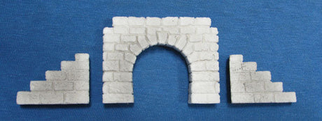Cut Stone Tunnel Portal -- 2-3/8 x 1-3/4"  5.9 x 4.4cm