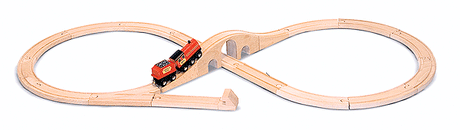 Figure-8 Wooden Train Set