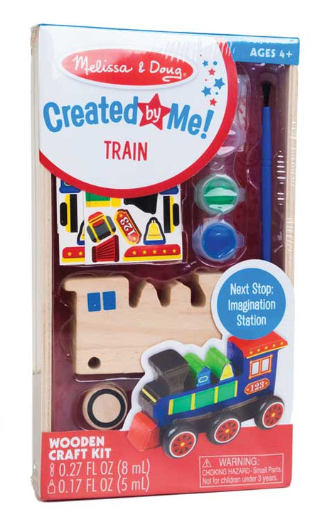 Created by Me - Wooden Craft Kit -- Decorate-Your-Own Wooden Locomotive