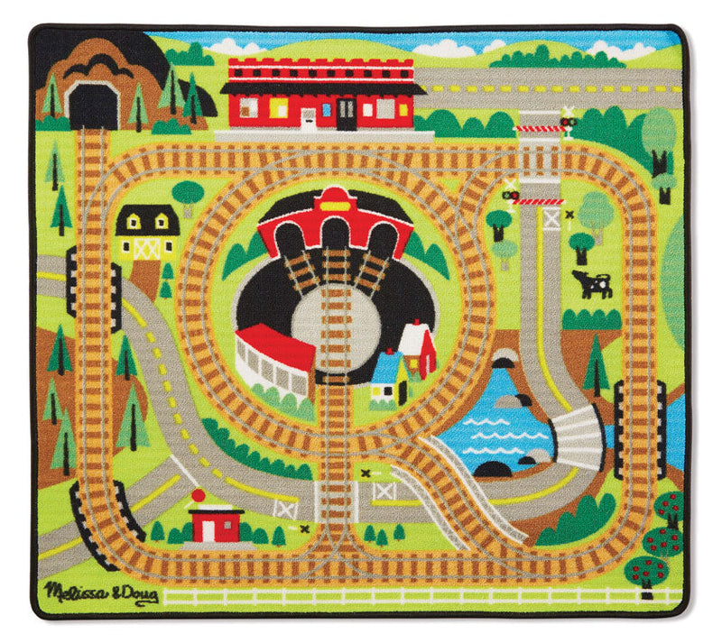 Round the Rails Train Rug