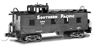 36' Rivited steel side caboose Southern Pacific