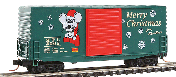 2008 Christmas Boxcar -- MTL #2008 Merry Christmas From Micro Mouse
