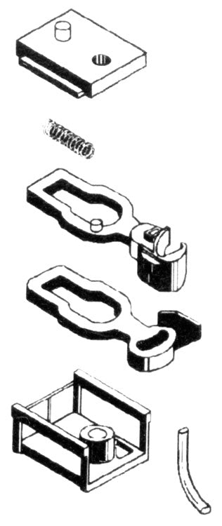 Body Mount Couplers -- Short Shank w/Draft Gear Boxes  2 Pair