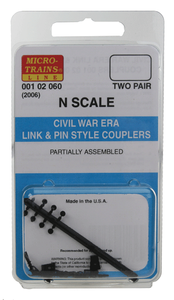 Body Mount Couplers -- Link & Pin Style  2 Pair