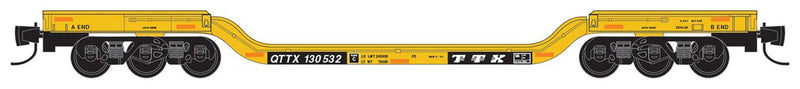 Heavyweight 6-Axle Depressed-Center Flatcar - Ready to Run -- Department of Defense #39831 (gray)