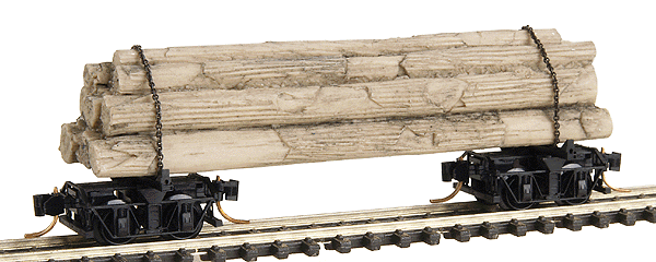Disconnect Log Car w/Resin Log Load