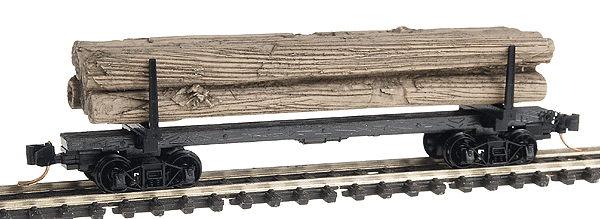 40' Modern Log Car w/6-Log Load