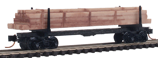 Modern Log Car with Uprights