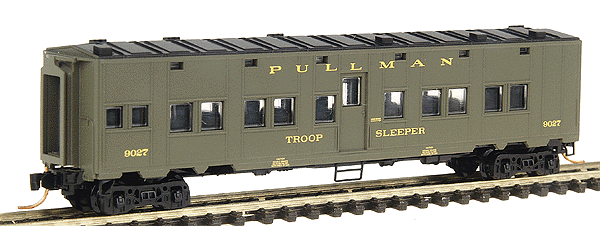 50' Troop Sleeper - Ready to Run -- United States Army #9334 (olive drab)-1