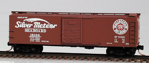 40' USRA Steel Boxcar Single Door Overlapping Flat Panel Roof -- Seaboard Air Line #18198 (Boxcar red w/red and white logo and lettering)