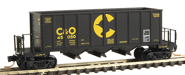 3-Bay Ortner Rapid Discharge Hopper -- Chessie System/Chesapeake & Ohio #45050 (blue, yellow lettering)