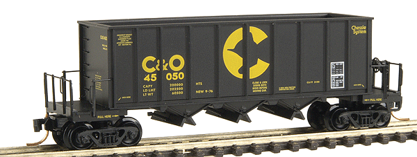 3-Bay Ortner Rapid Discharge Hopper -- Chessie System/Chesapeake & Ohio #45088 (blue, yellow)