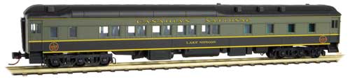 Pullman Heavyweight 10-1-2 Sleeper - Ready to Run -- Canadian National "Lake Nipigon" (green, black)