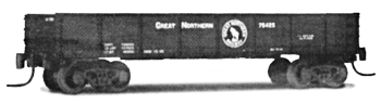 40' Gondola w/Marklin Compatible Couplers -- GN #75425 Mineral red with "Rocky Herald" in white and black