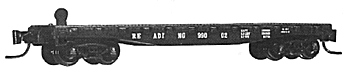 40' Flatcar w/Marklin Compatible Couplers -- RDG