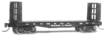 40' Bulkhead Flatcar -- Trailer-Train