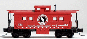 30' Steel Caboose w/Magne-Matic Couplers -- Great Northern #X62