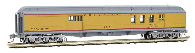 70' Heavyweight Baggage-Mail - Ready to Run -- Union Pacific #2267 (Armour Yellow, gray, red)
