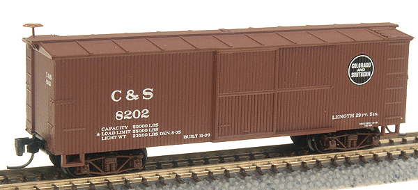 30' Boxcar Nn3 -- C&S #8202 (Boxcar Red,white lettering)