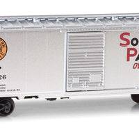 40' Single-Door Boxcar - Ready to Run -- Southern Pacific #163226 (Overnights, silver, yellow, red, black, Lines Logo